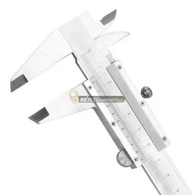 Analóg tolómérő rozsdamentes acélból, műanyag dobozban, 300 mm, 0,01 mm osztás, 0,02 pontosság