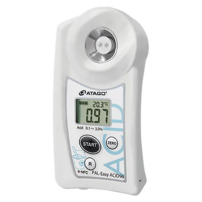 ATAGO PAL-Easy ACID96 Master Kit joghurt digitális refraktométer savtartalom (0,1-3％) mérésére, 100 mérés rögzítése, NFC adatátvitel
