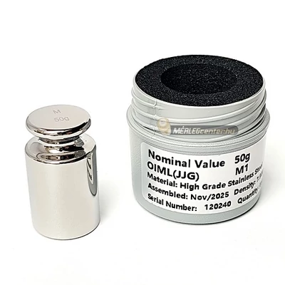 CALI GO 50 g-os kalibrálósúly, OIML M1 súlyosztály