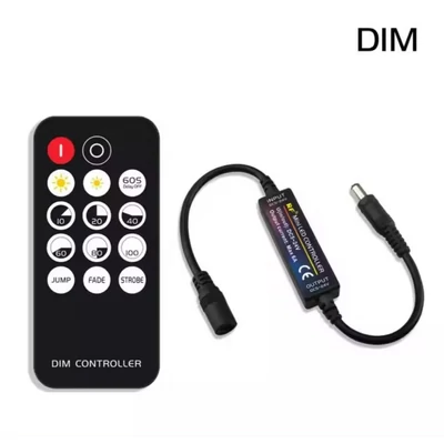 Mini dimmer LED vezérlő rádiófrekvenciás, DC5-24V, maximum 6A