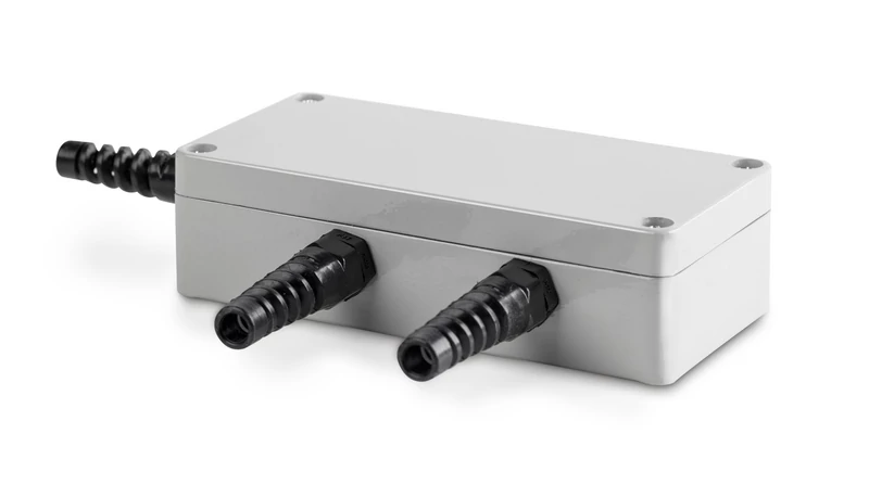 Sauter (KERN) CJ P2 csatlakozódoboz (junction box), 2 csatorna, IP65, alumínium, 4 és 6 vezetékes cellákhoz, 135×65×38 mm
