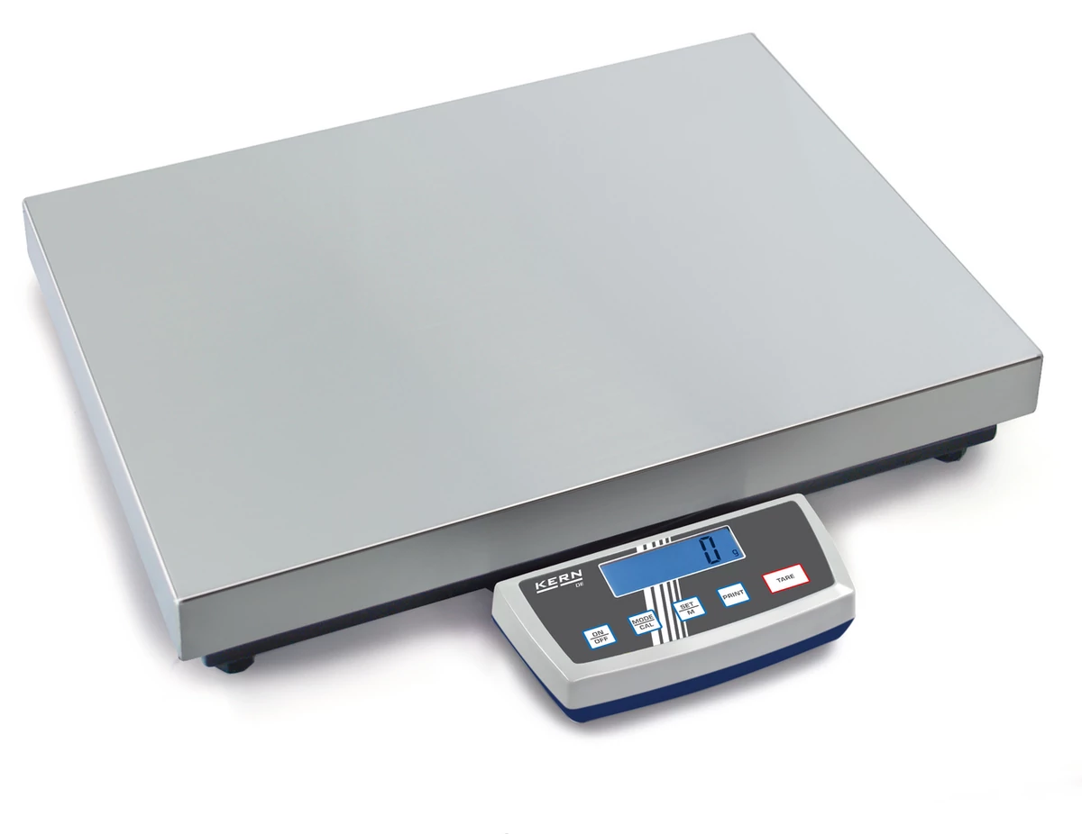 KERN DE 150K20DXL (60kg/150kg/0,2kg/0,05kg) 650x500mm platform- csomagmérleg kisállatmérő, darabszámláló, százaléksz. 2évG