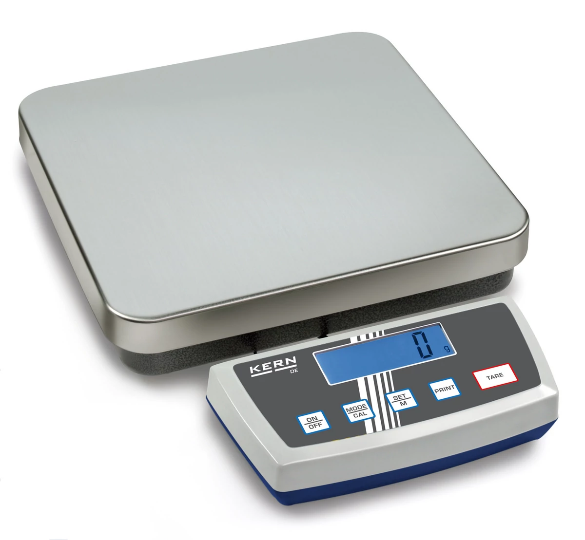 KERN DE 12K1A (12kg/1g) 315×305 mm platform- csomagmérleg kisállatmérő, darabszámláló, százalékszámító funkc. 2évG