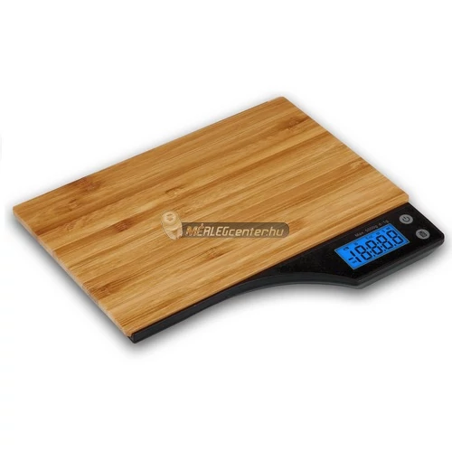 MC-350 bambusz felületű 5kg/1g digitális konyhai mérleg