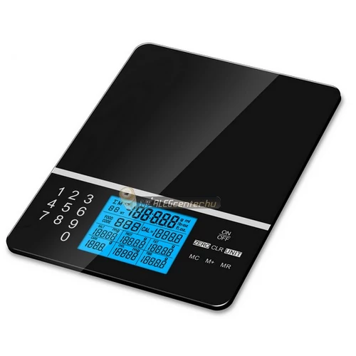  MC-695 (5kg/1g) digitális konyhai kalória mérleg 999 élelmiszer adataival