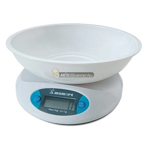 Momert 68001 (5000g/1g) tálas, elektronikus konyhai mérleg 