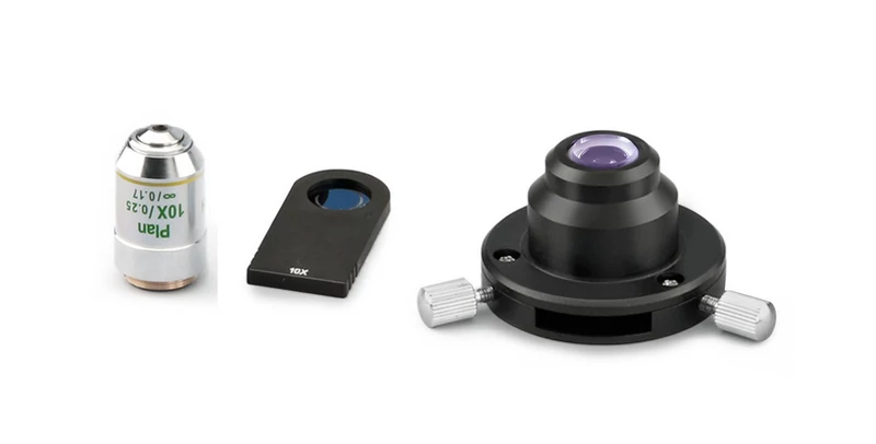 KERN OBB-A1215 fázis kontraszt készlet: PH kondenzor, 10x PH betét, ∞ Plan 10×/0,25 0,17 mm objektív OBL mikroszkópokhoz