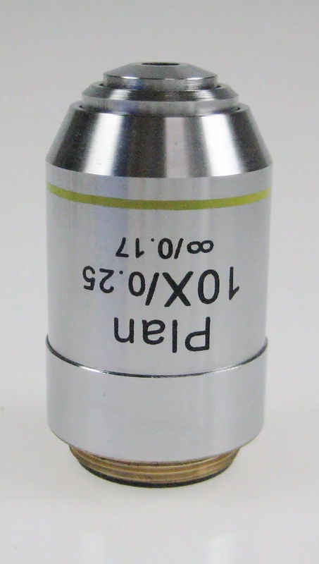 KERN OBB-A1243 infinity planakromatikus 10 x / 0,25 W.D. (4,64 mm) mikroszkóp objektív lencse az OBN-158 és 159 mikroszkóphoz