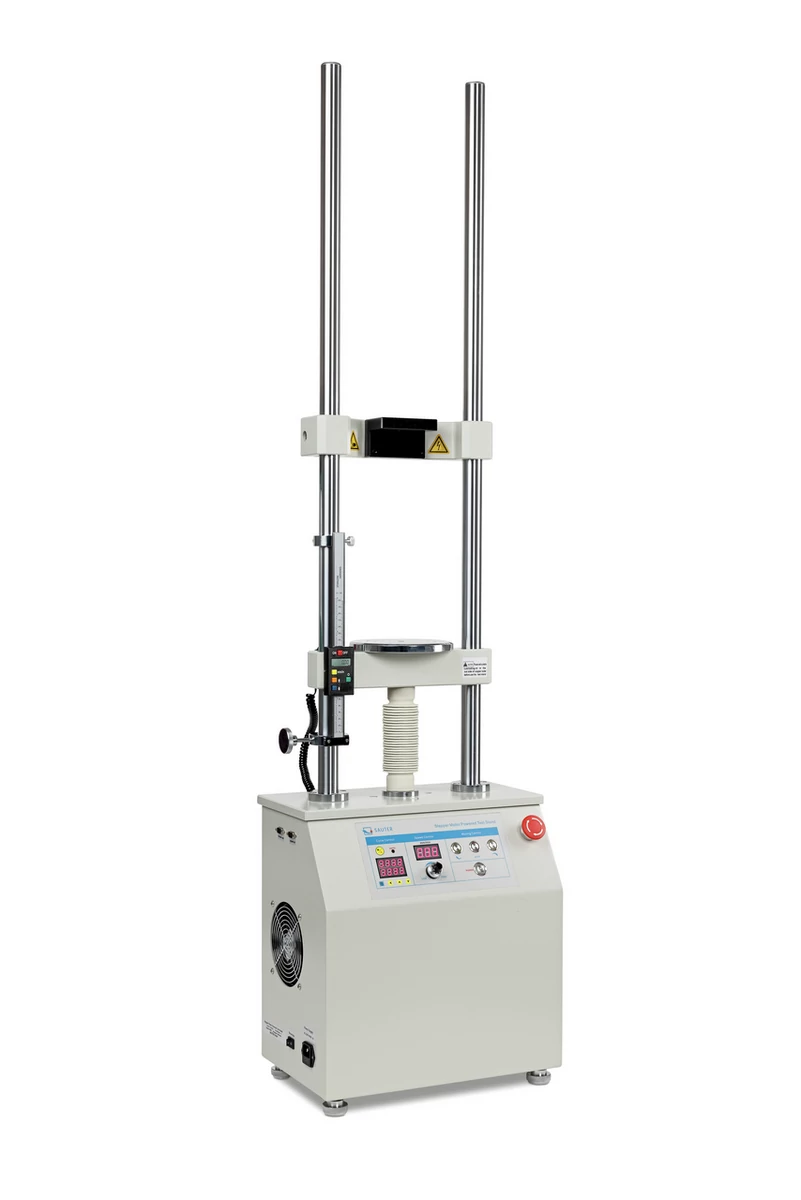 Sauter (KERN) TVS 10KN100 léptető motoros prémium tesztelő, vizsgálati állvány erőmérőkhöz, járathossz 210 mm, 10 kN, hosszúságmérővel, szoftverrel